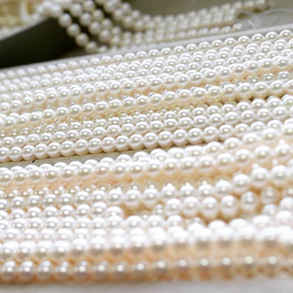 あこや真珠のネックレス。#連組#通し連