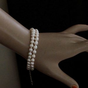 【超お値打ち】ベビーパール5㎜珠のネックレスチョーカー！ぐるりと巻いてブレスレット！！